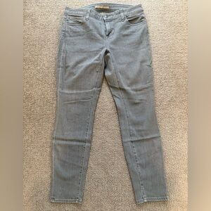 Vince Waxed Crop Gray Skinny Jeans